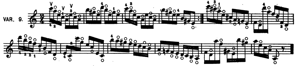 Paganini's Caprice No. 24, variation 9